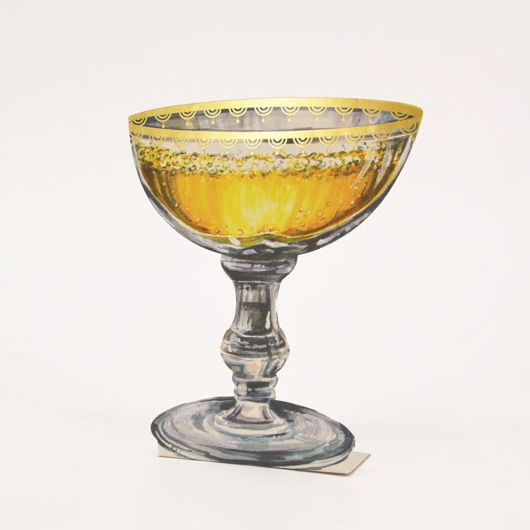 Champagne Coupe Place Card