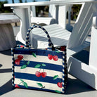 Cherry Striped Tote