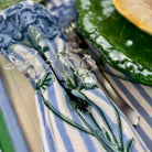 Clear Glass Flower Napkin Ring