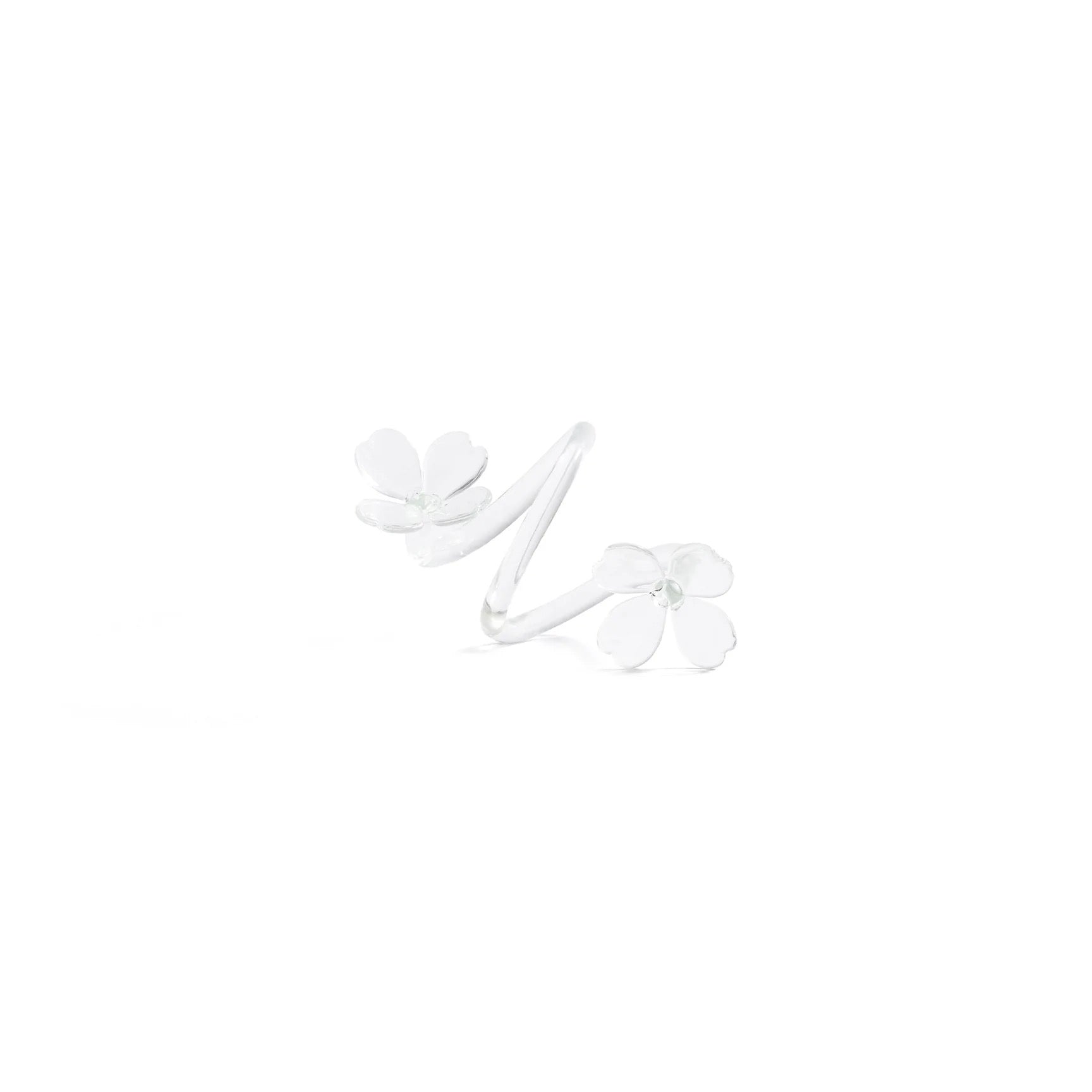 White floral design on a white background