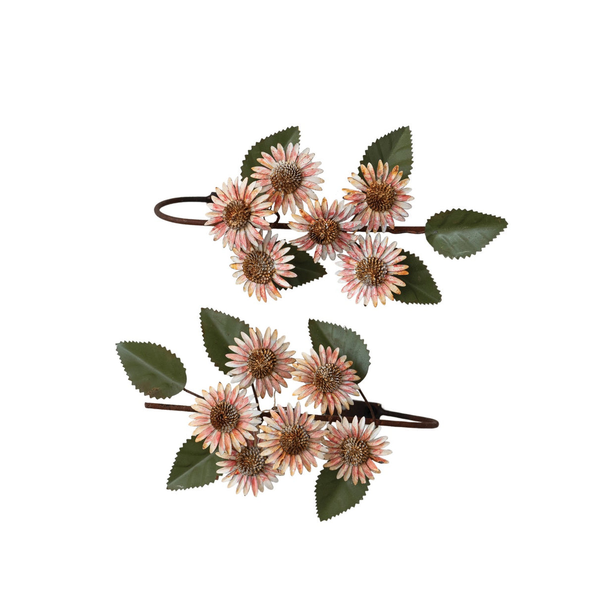 Daisy Toleware Curtain Tiebacks - Set of 2