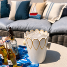 Deco Scalloped Ice Bucket