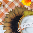 Die-cut Vintage Sunflower Placemat - Pack of 12