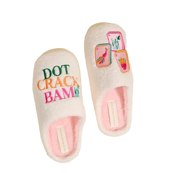 Dot Crack Bam Mahjong Slippers