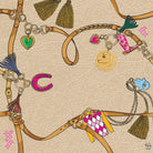 Double the Fun Year of the Horse Mahjong Mat - Brown
