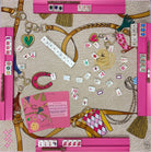 Double the Fun Year of the Horse Mahjong Mat - Brown