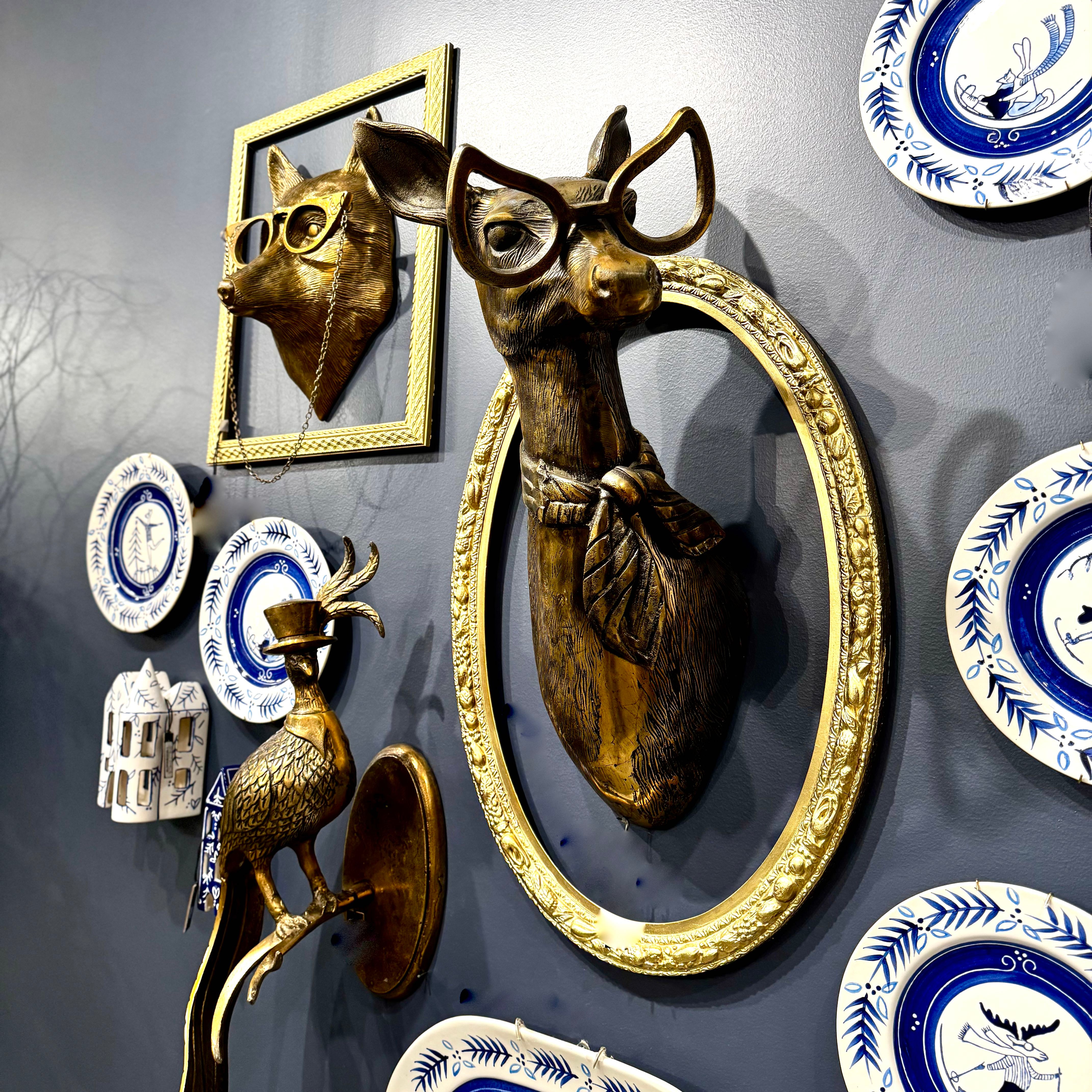 lee hale リーヘイル　nose object 銅 壁掛け Margie the Doe Wall Mount – Thomas Lee Living