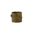 Faux Bois Metal Planter