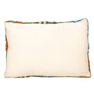 Decorative pillow with a colorful pattern on a white background