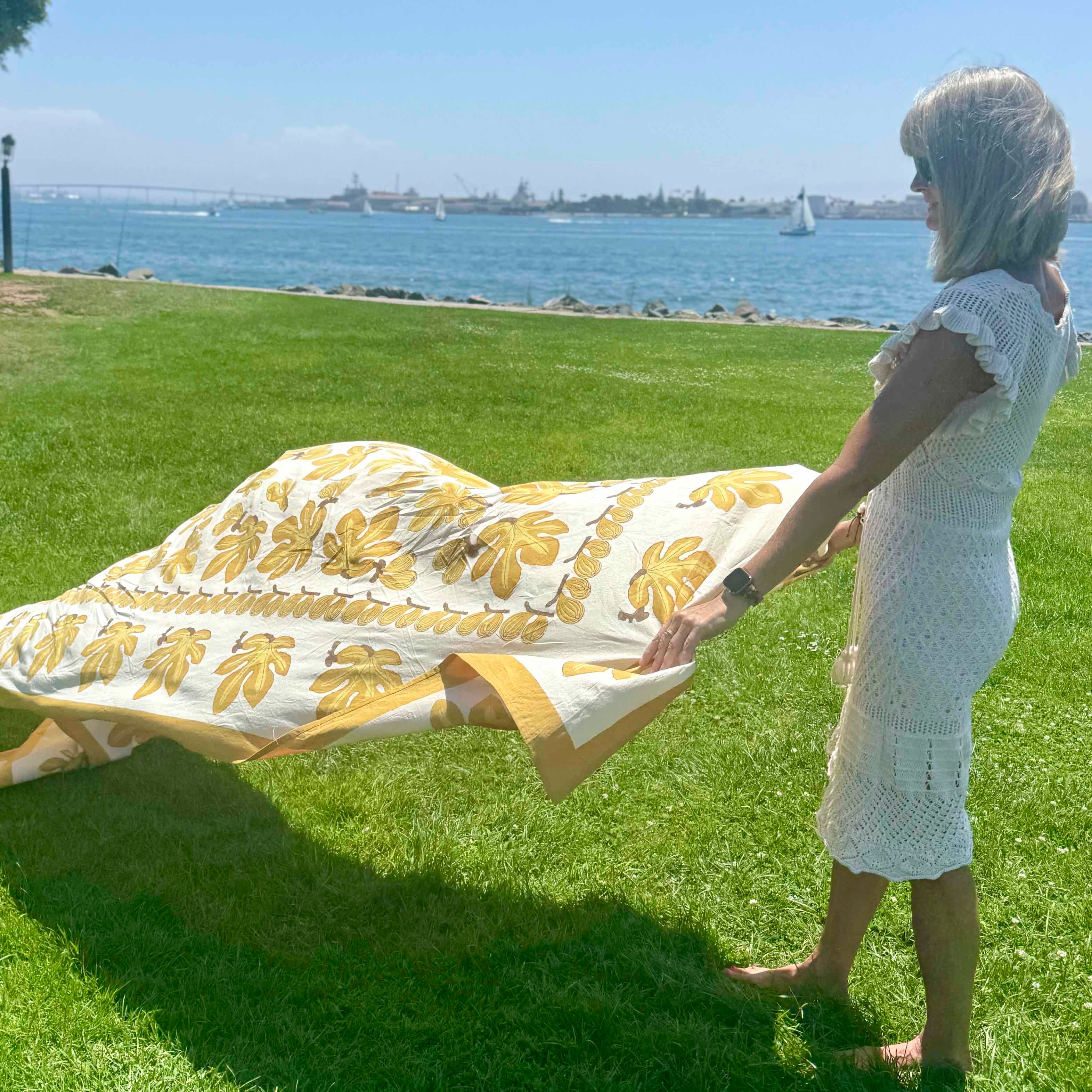 Fig Citrine Tablecloth