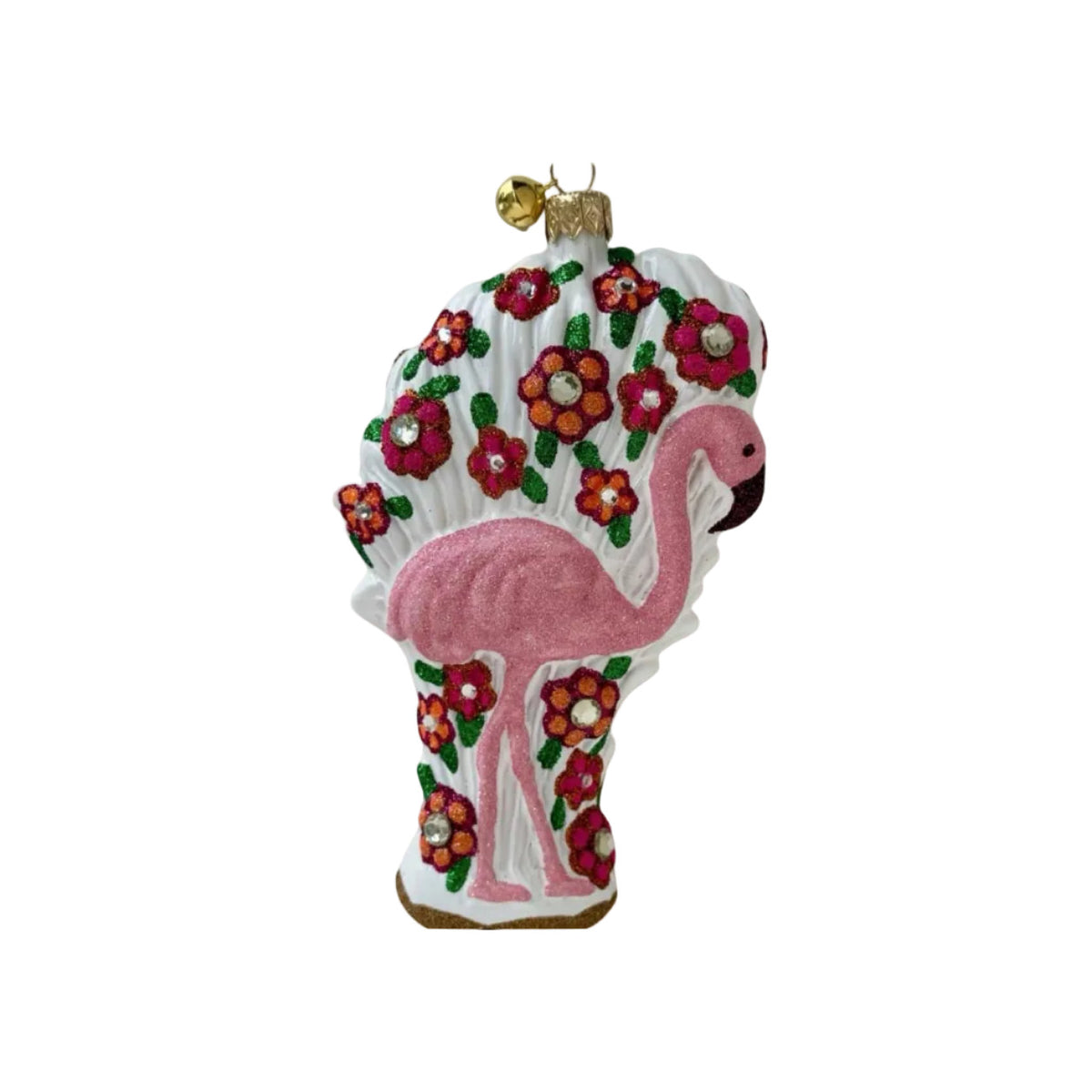Flora Flamingo Christmas Ornament