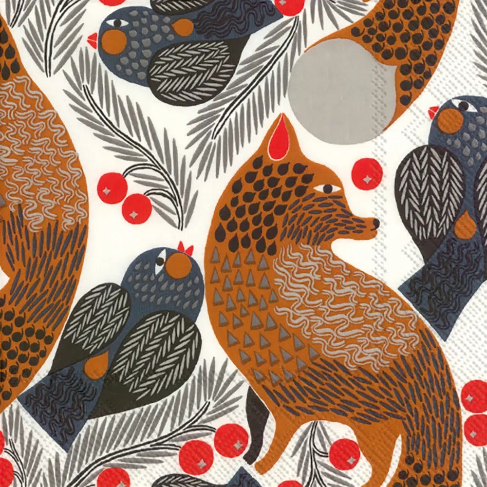 Fox Trot Cocktail Napkins - Pack of 20