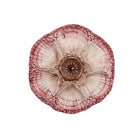 Decorative plate with a floral design on a white background