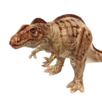 Dinosaur toy figure on a white background