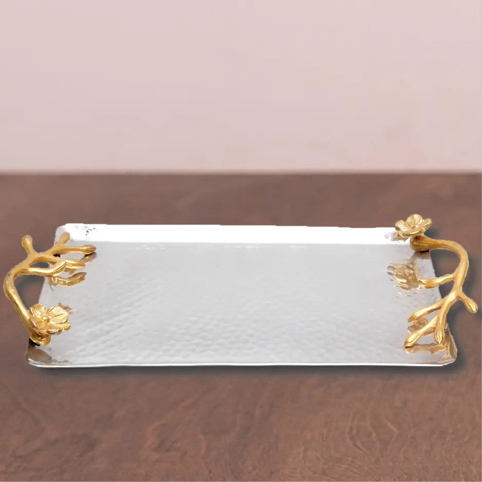 Gilded Flower Tray