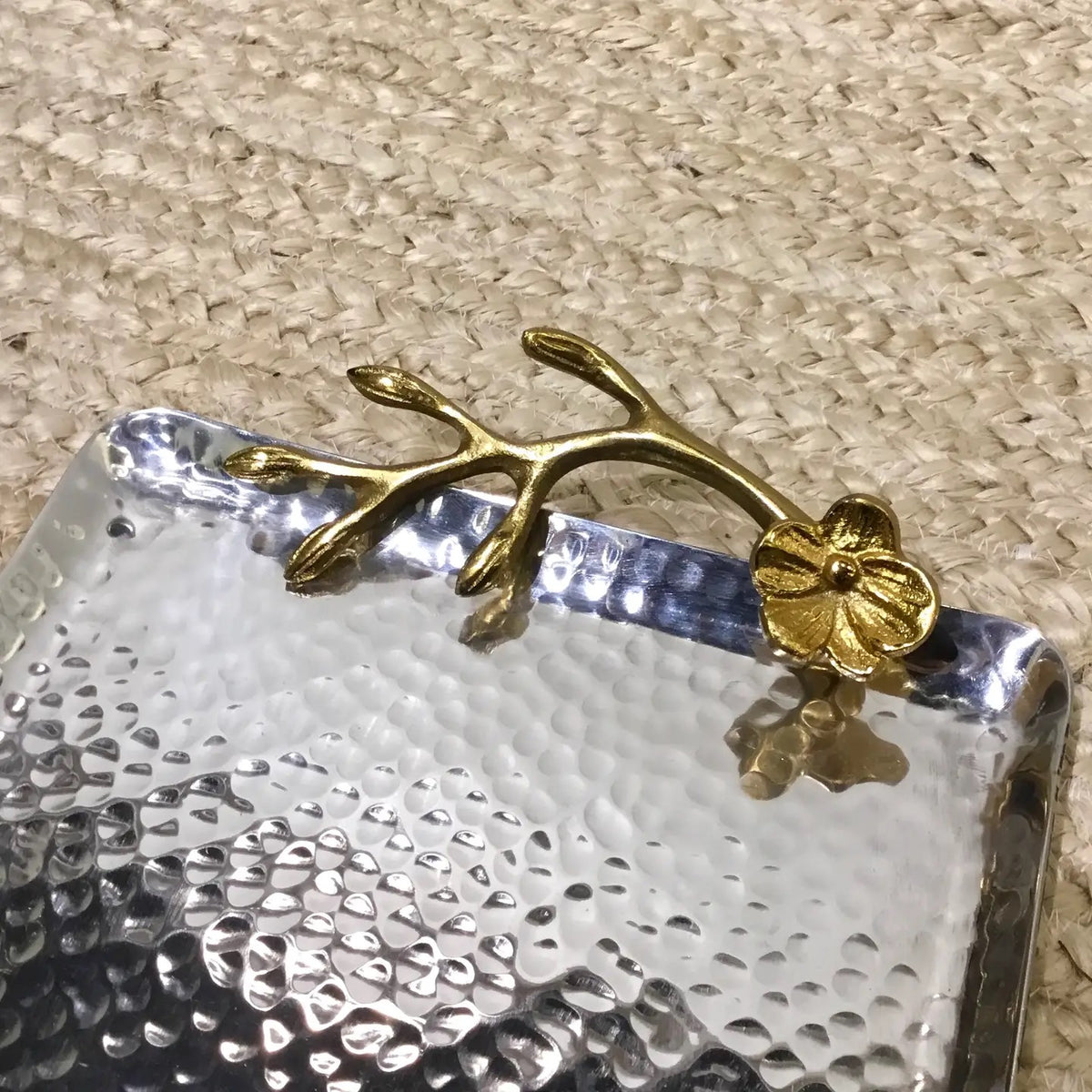 Gilded Flower Tray
