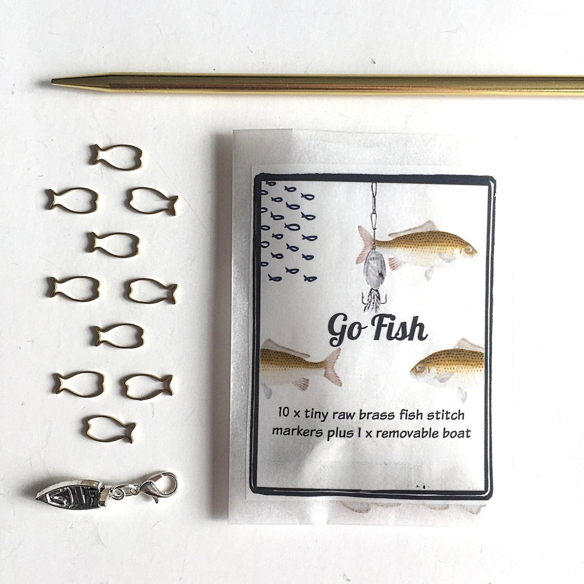 Go Fish Stitch Markers - Set of 10 – Thomas Lee Living