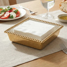 Gold Beaded Cocktail Napkin Holder