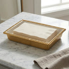Gold Beaded Napkin Holder