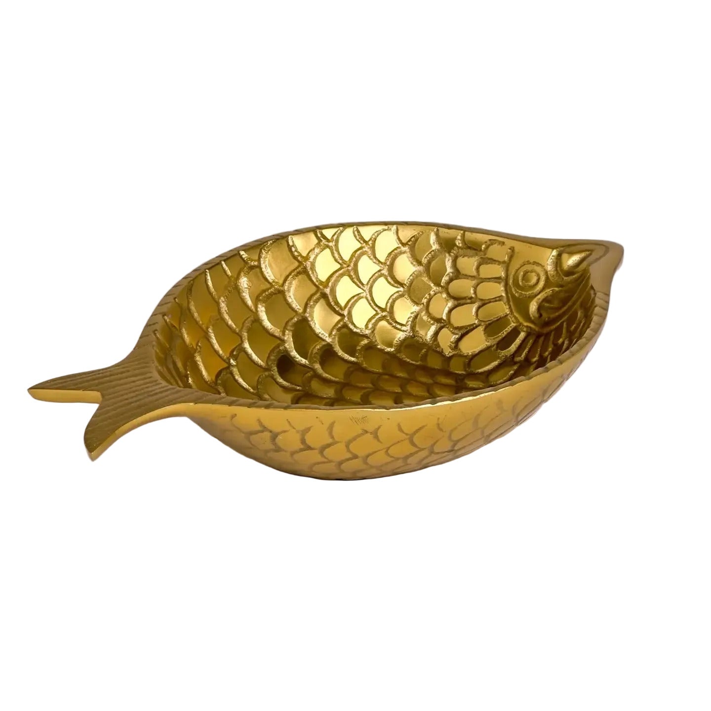 Gold Etched Fish Bowl