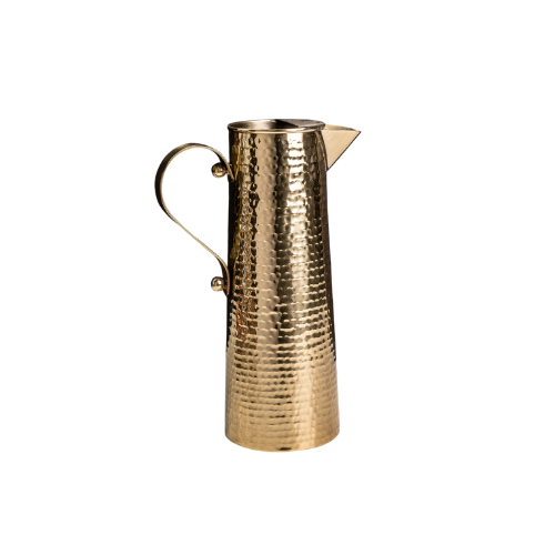 Gold Hammered Pitcher