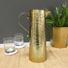 Gold Hammered Pitcher