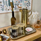 Gold Hammered Pitcher