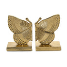 Golden Butterfly Bookends