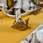 Golden Snail Place Card Holder Set of 4