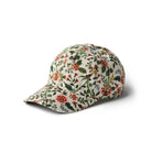 Floral-patterned cap on a white background
