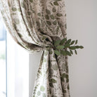 Green Leaves Toleware Curtain Tiebacks - Set of 2