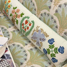 Helena Bouquets Embroidered Lumbar Pillow