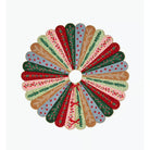 Holly Jolly Embroidered Tree Skirt