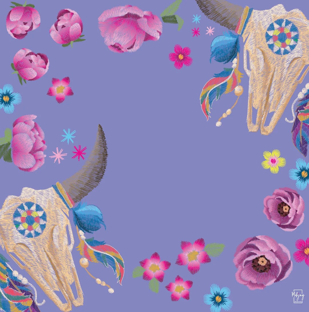 Luxe Longhorn Mahjong Mat