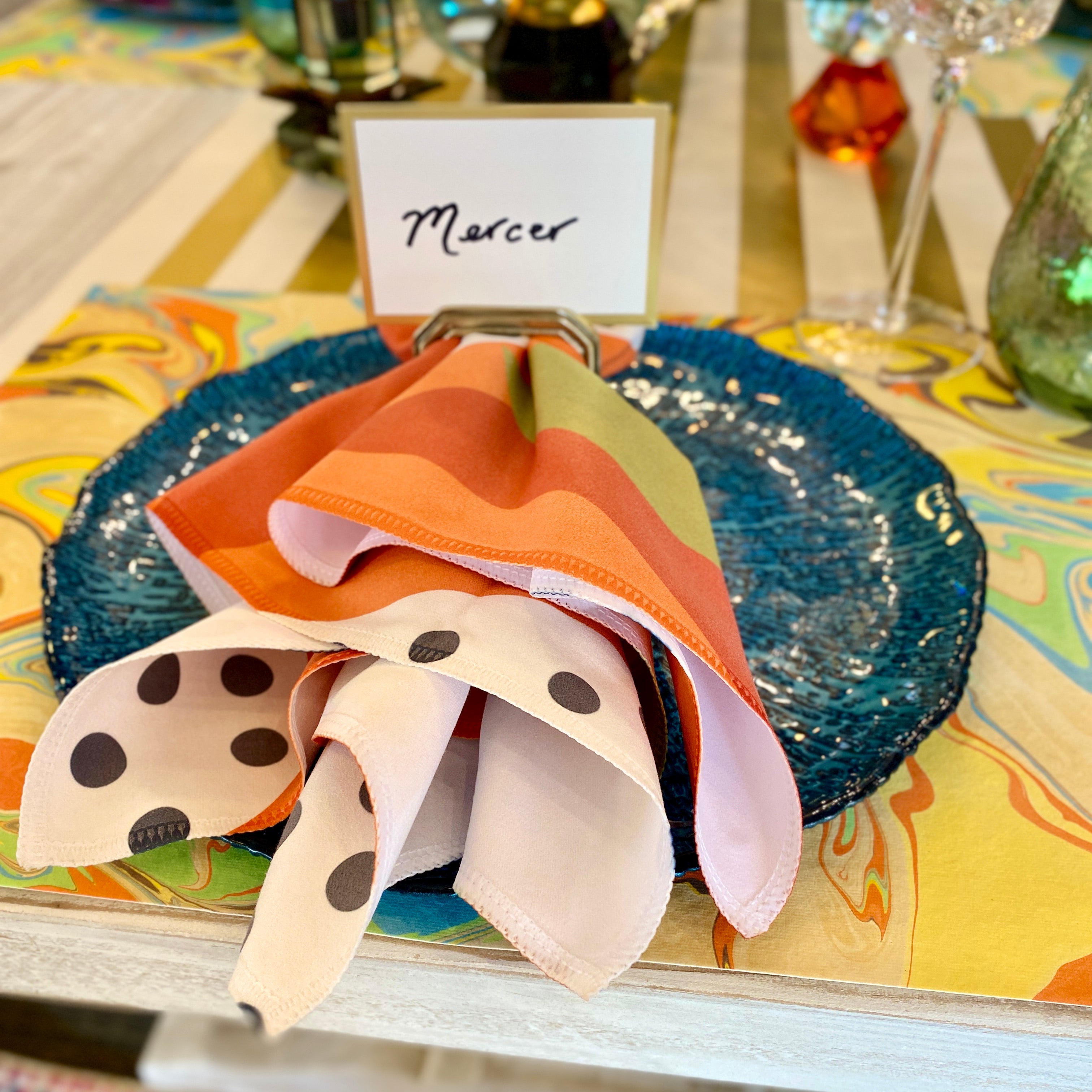 Gold Frame Place Card