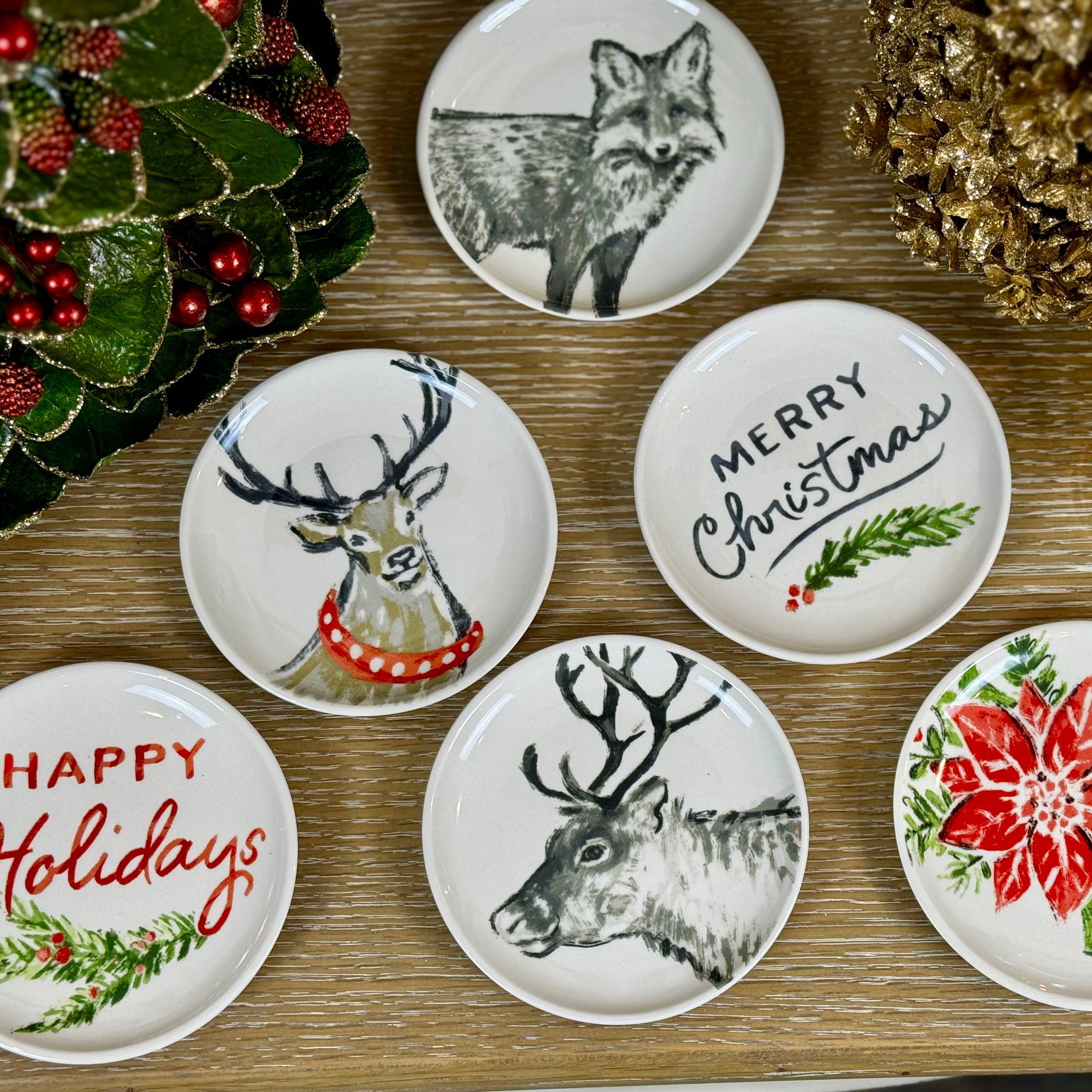 Holiday Woodlands Plates - Set of 6