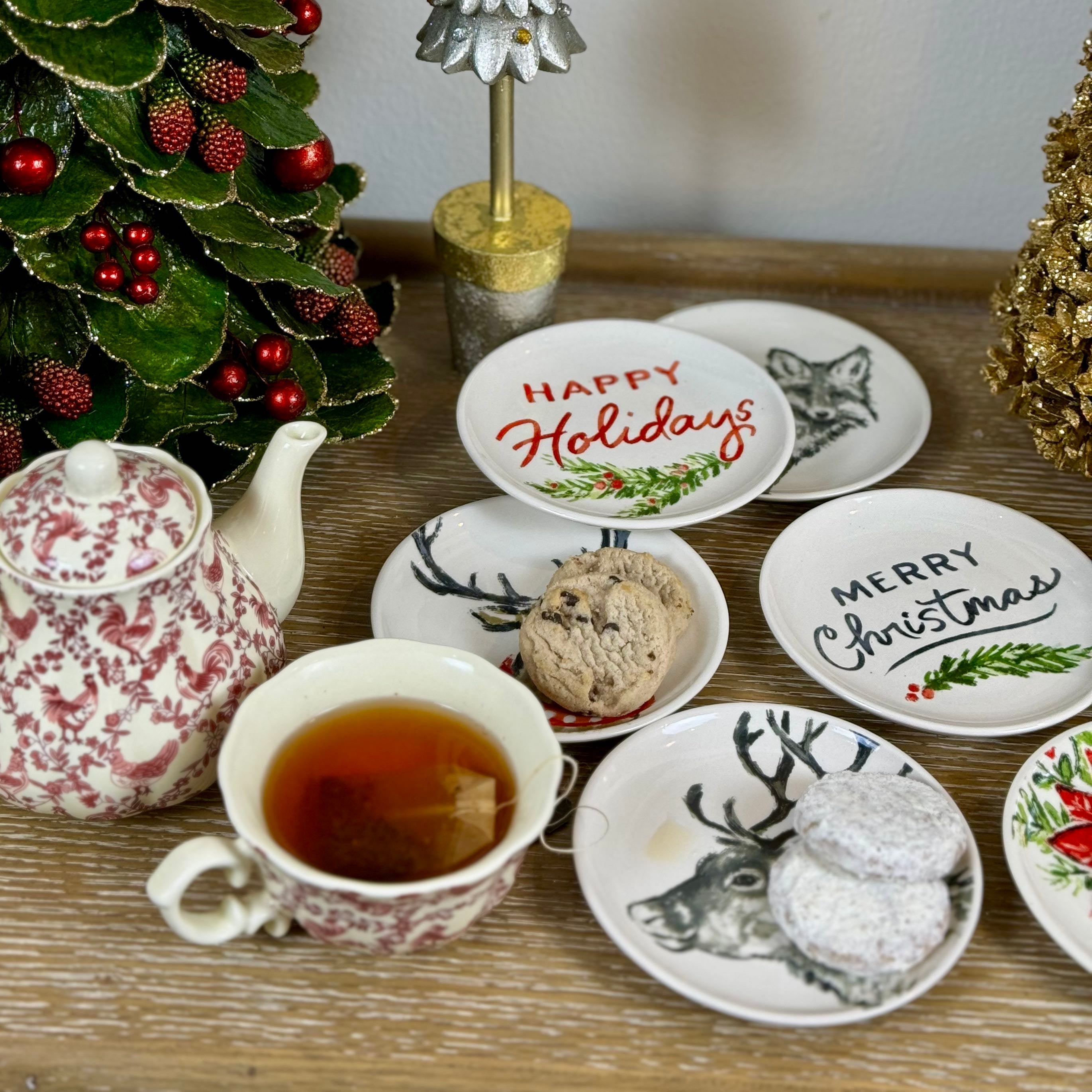 Holiday Woodlands Plates - Set of 6