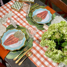 Orange Gingham Table Runner