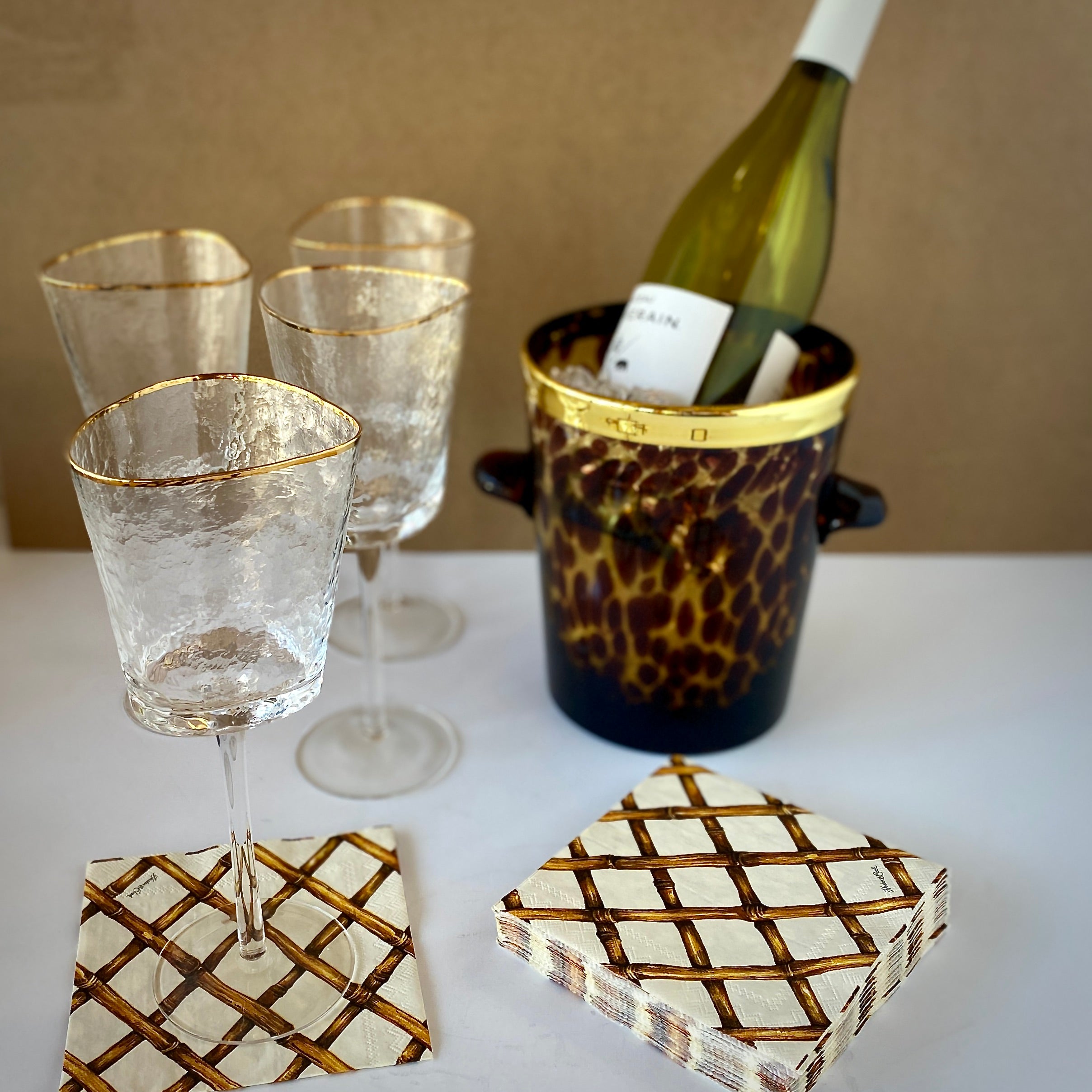 Glass Tortoise and Gold Ice Bucket – Thomas Lee Living