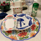 Luzia Palm Plate in Blue