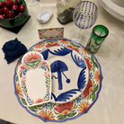 Luzia Palm Plate in Blue