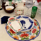 Luzia Palm Plate in Blue