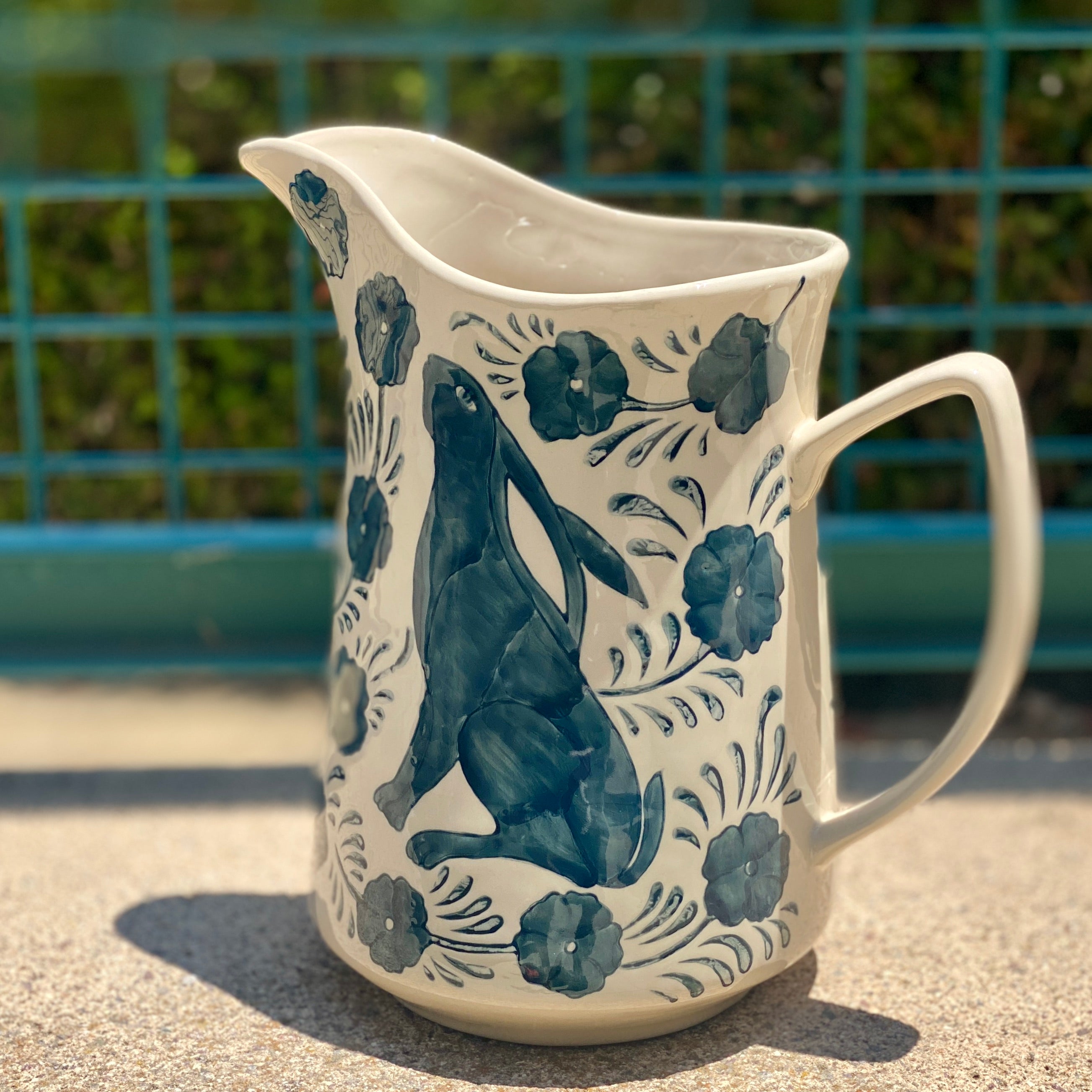 Bunny Rabbit Stoneware Pitcher – Thomas Lee Living
