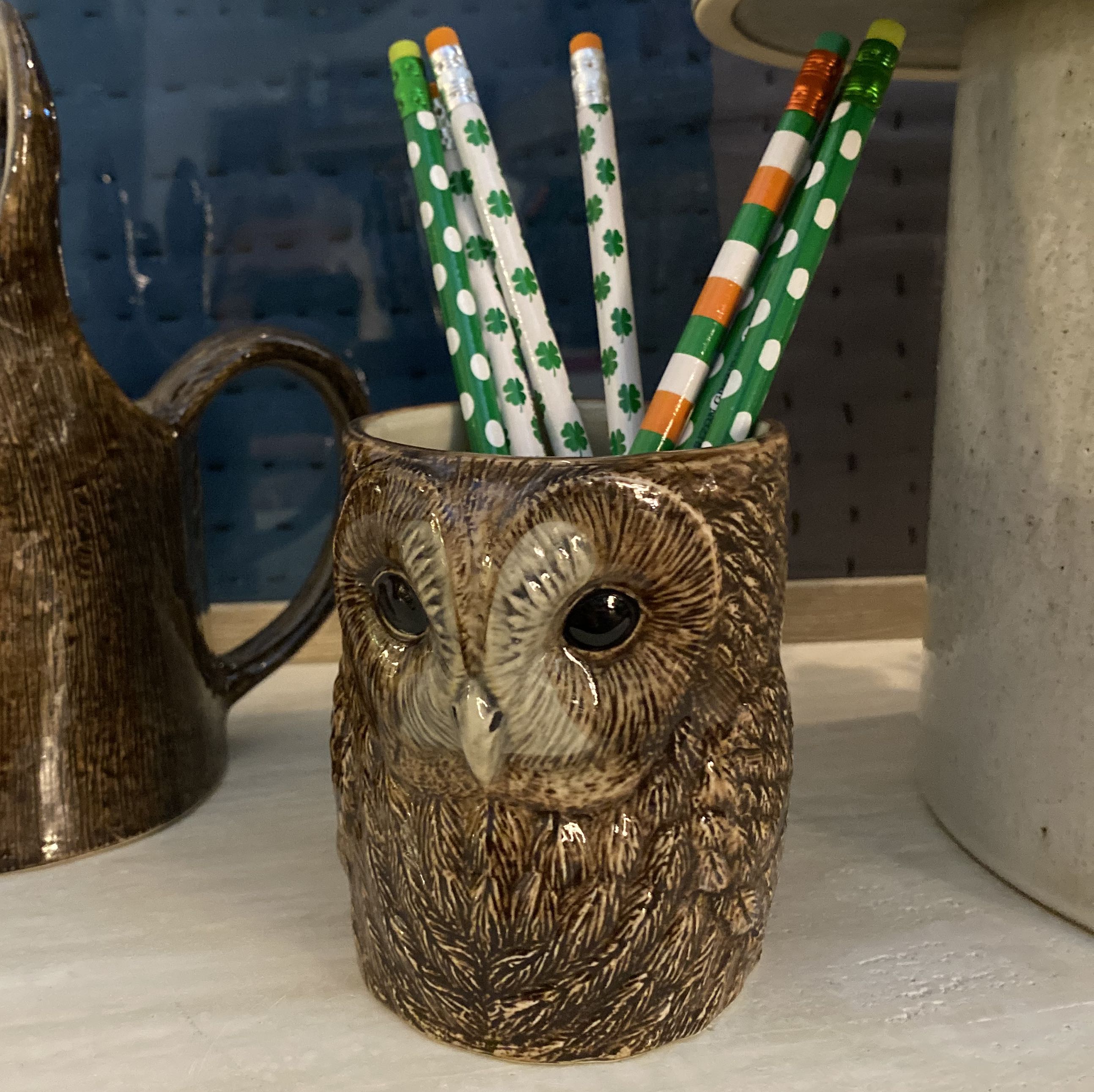 Tawny Owl Pencil Pot