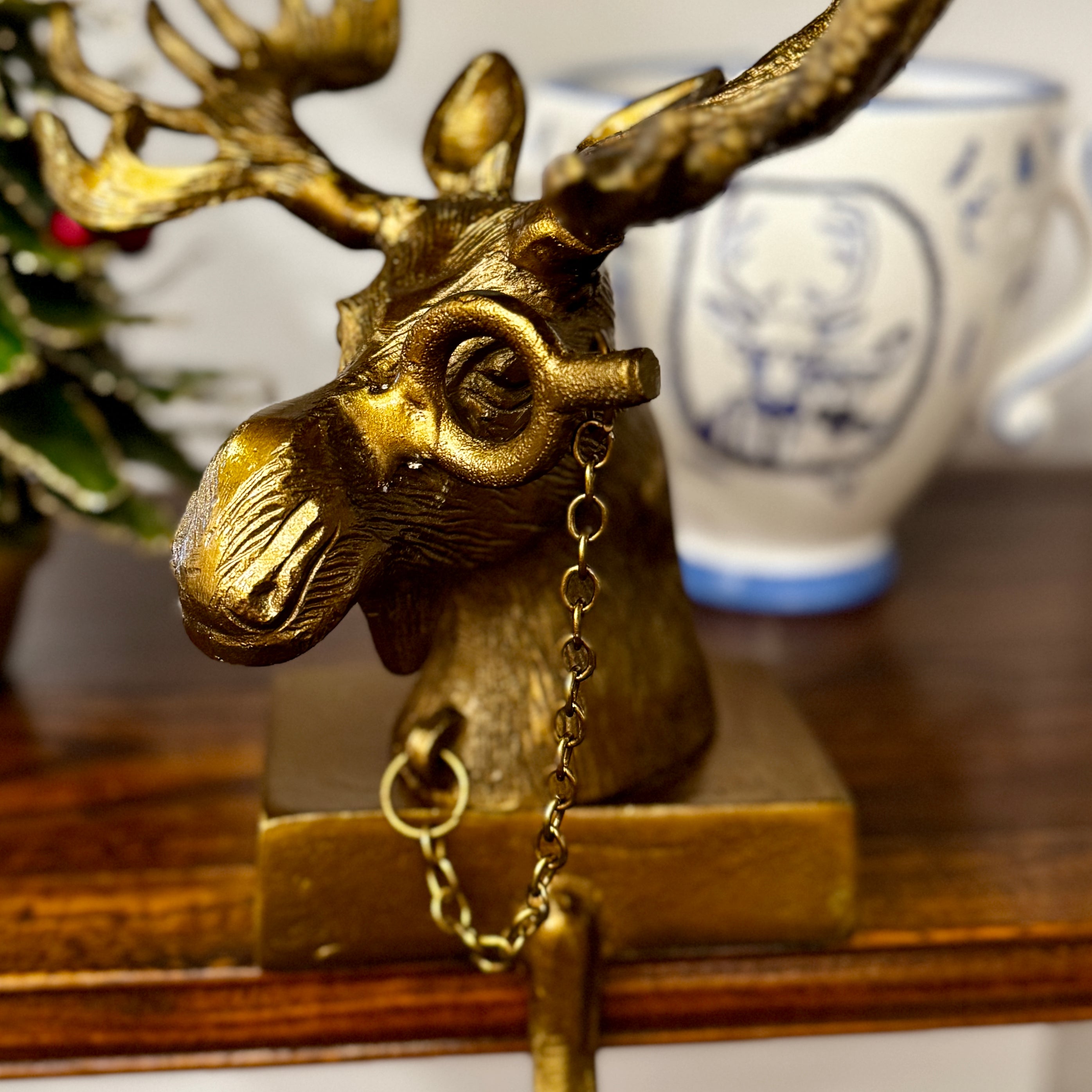 Eugene the Moose Stocking Holder