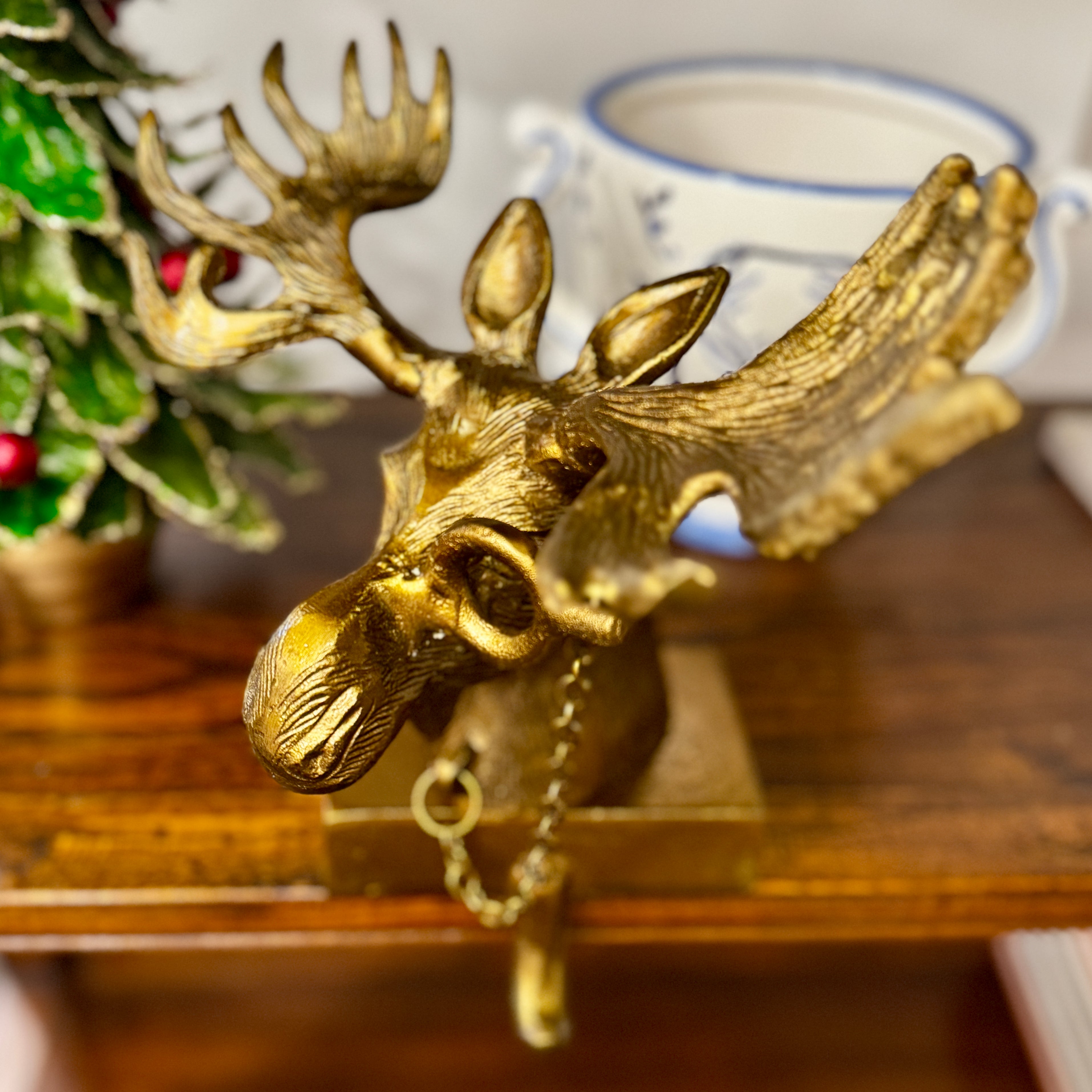 Eugene the Moose Stocking Holder