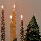 Eggnog Tree Tapered Candles - Set of 2