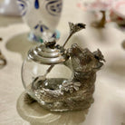 Pewter Bear Honey Pot