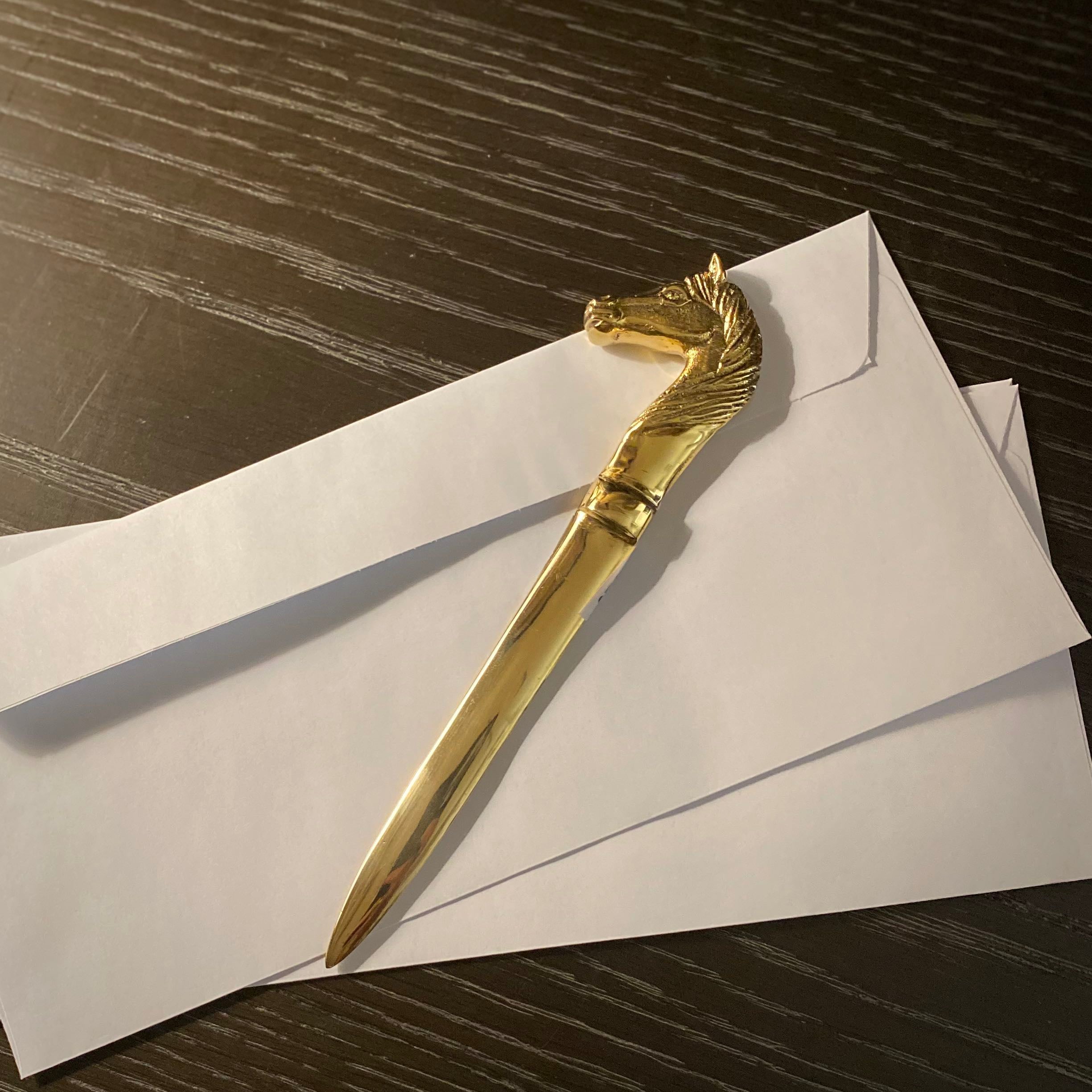 Brass Horse Head Letter Opener