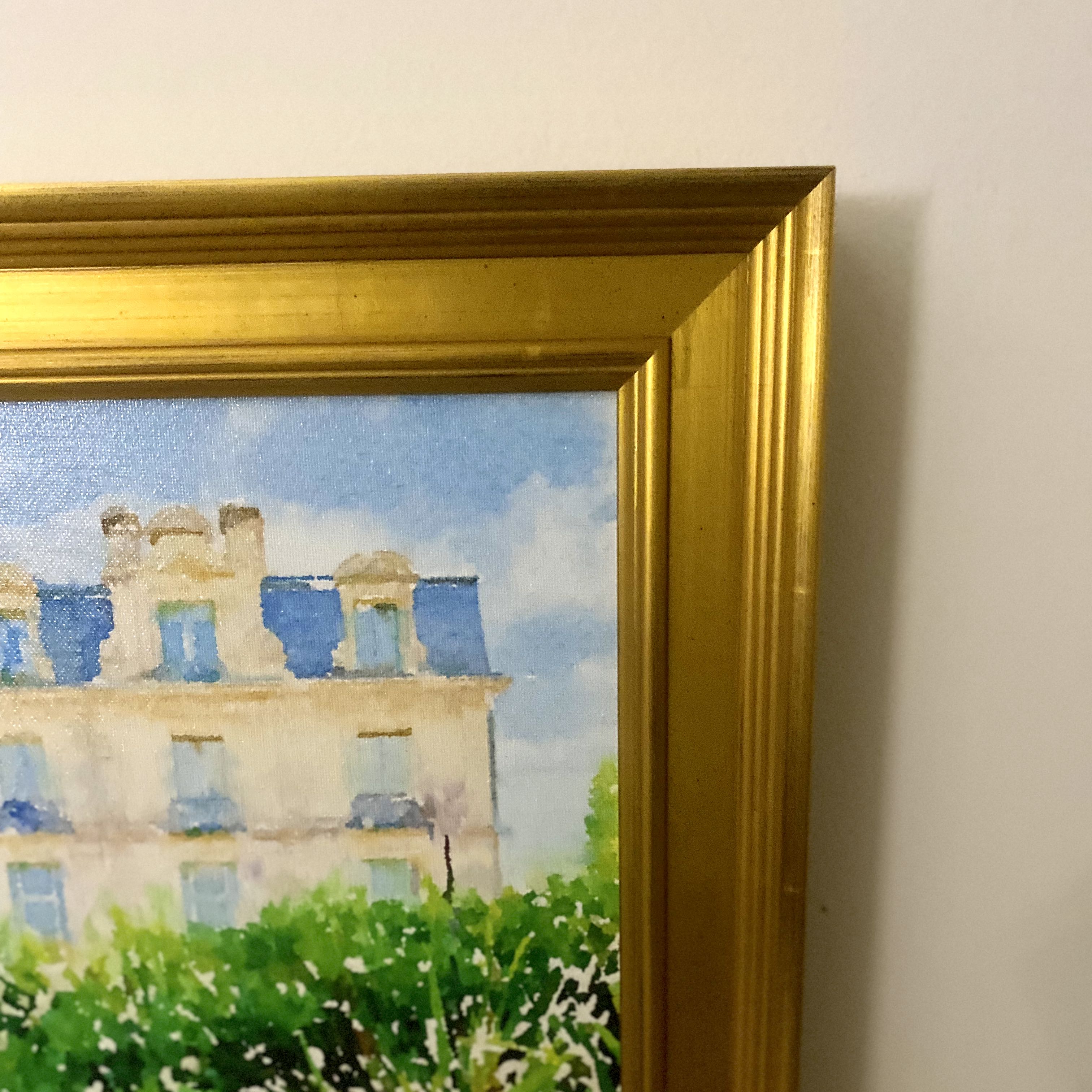 Chateau Gardens Framed Canvas